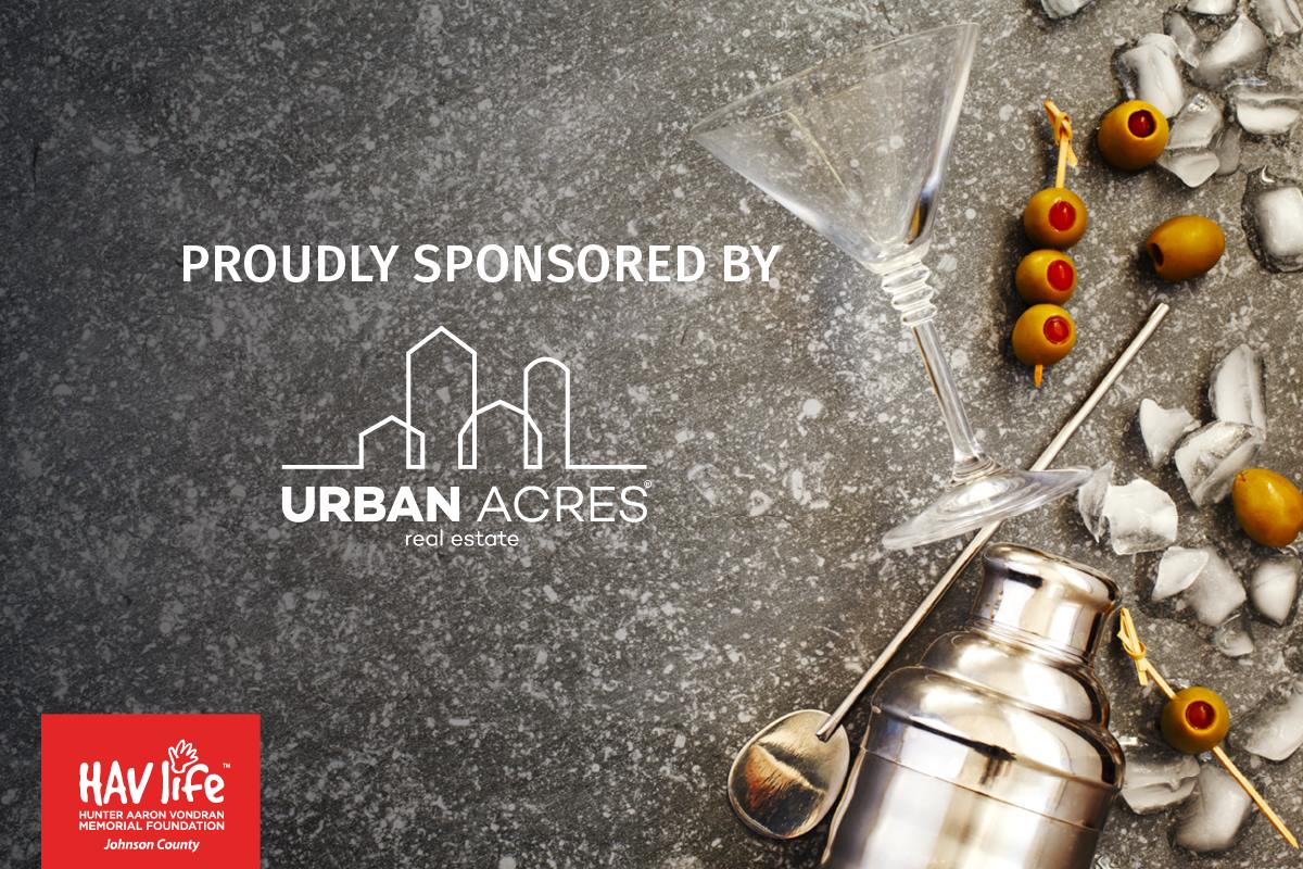 A graphic stating the HAVLife Martini Shakeoff is proudly sponsored by Urban Acres