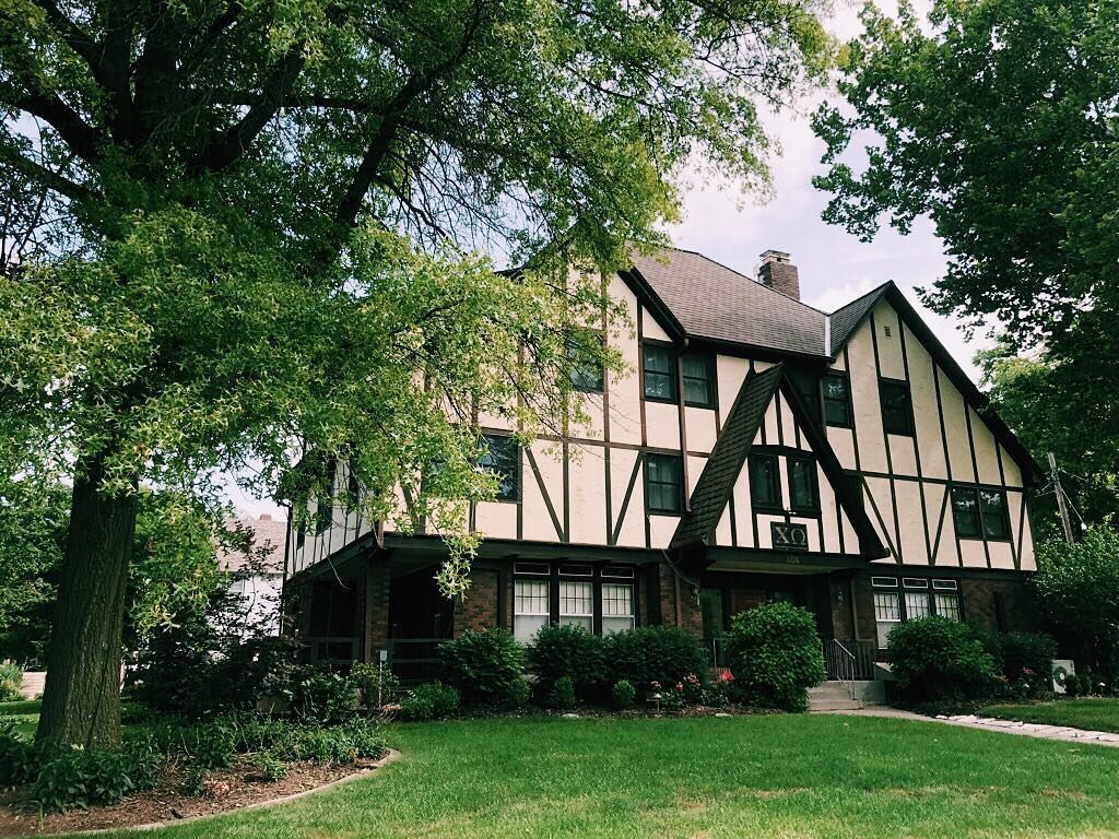 Chi Omega House on the University of Iowa Campus in Iowa City, Iowa