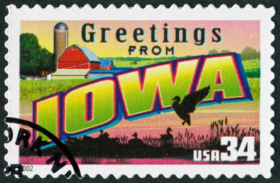 Old Iowa Stamp