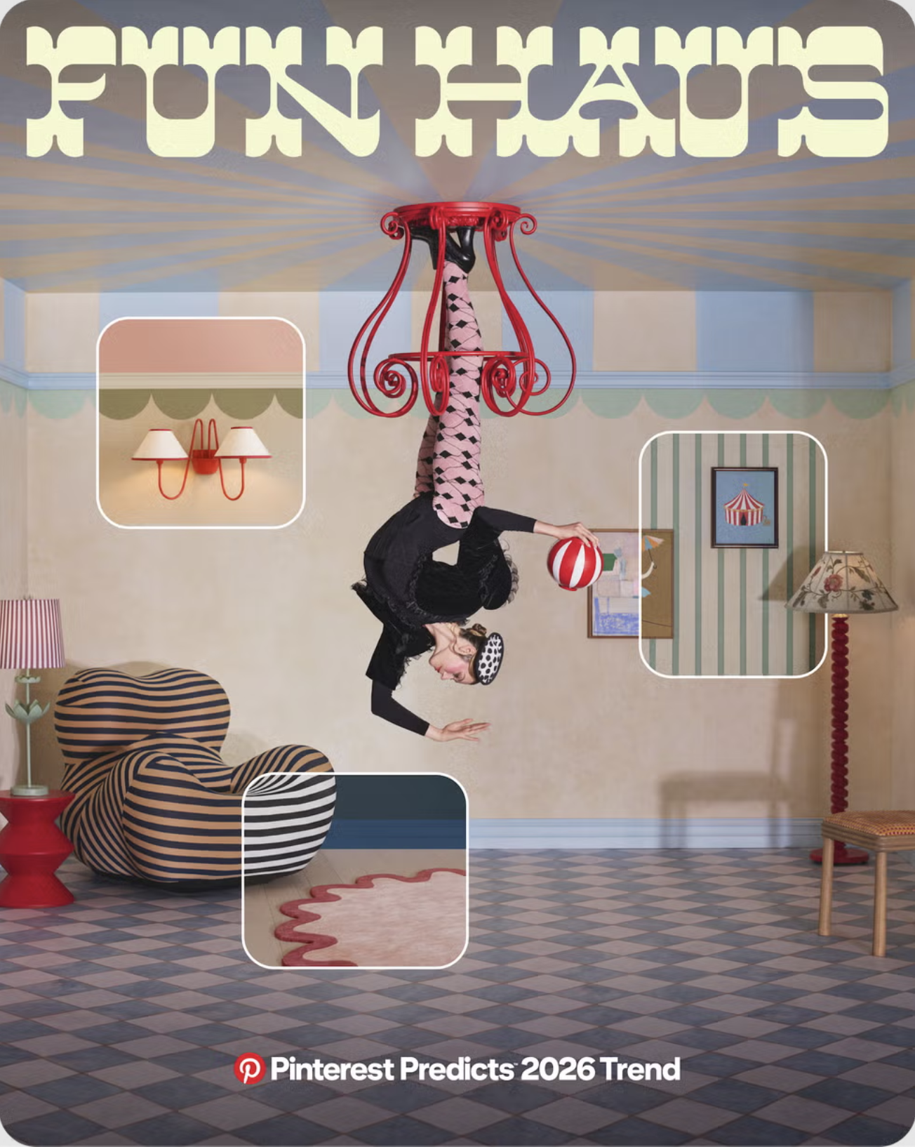 Fun haus style design in a home 