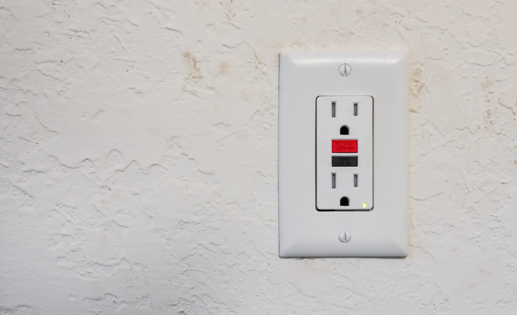GFCI outlet in a home
