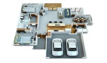 Photo of layout is standard floor plan; actual foundation may vary.