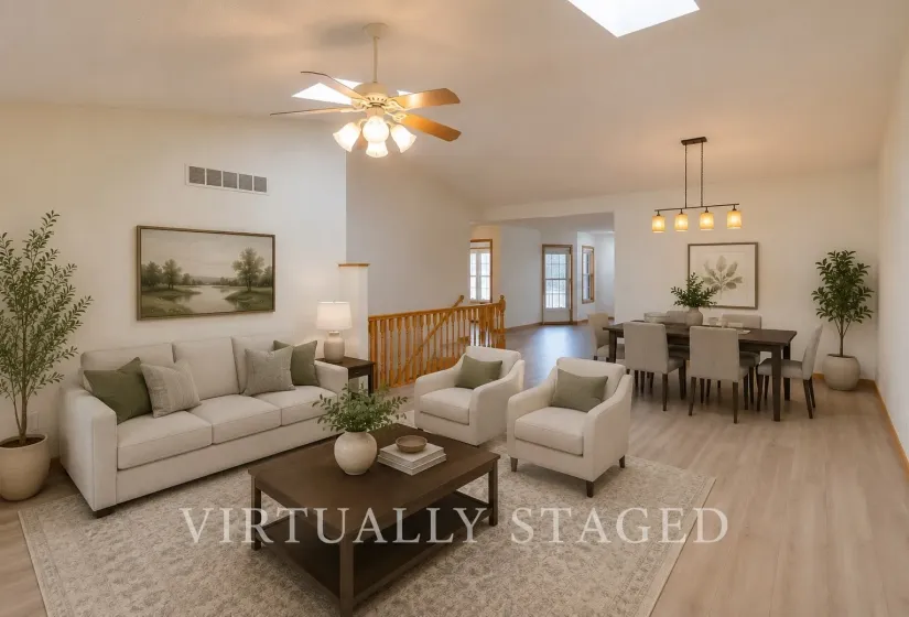 Living Room / Dining Room - Virtually Staged
