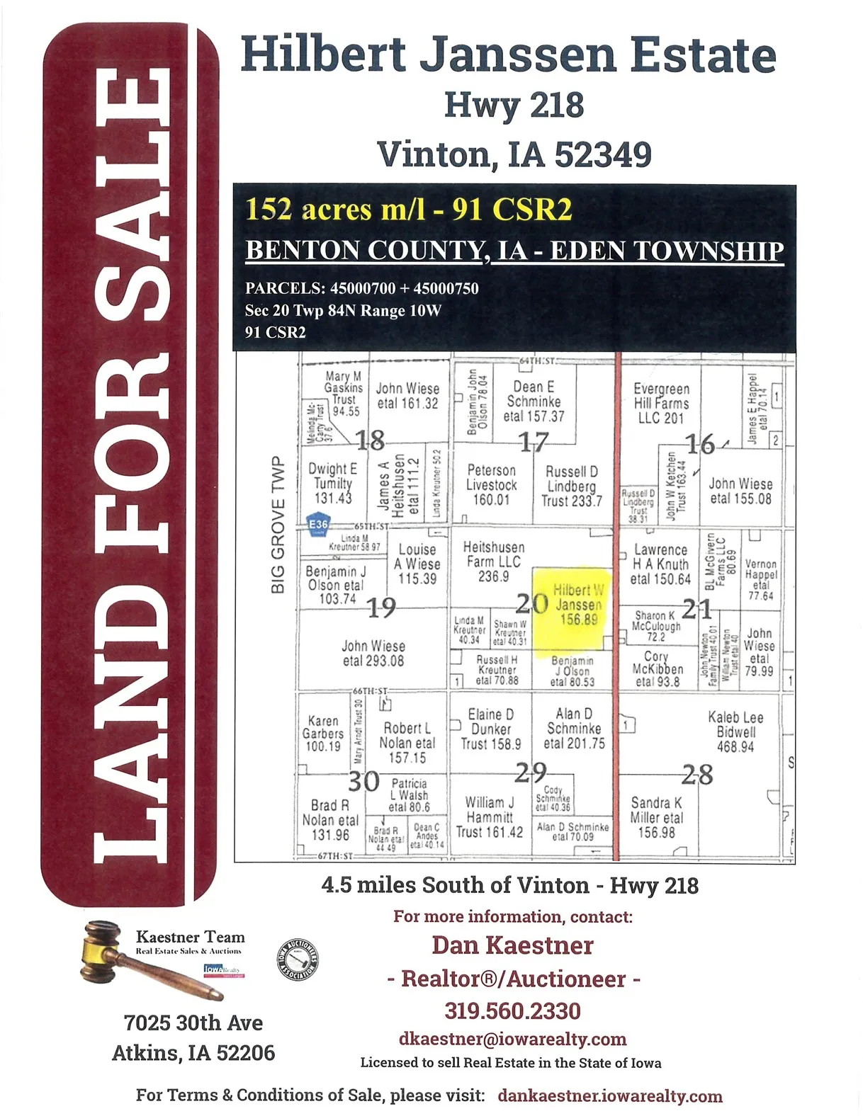 24th Avenue, Vinton, Iowa 52349 – Property Featured Image