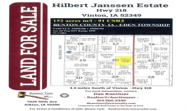 Vinton, Iowa 52349, Farm, Sale, MLS #2606209