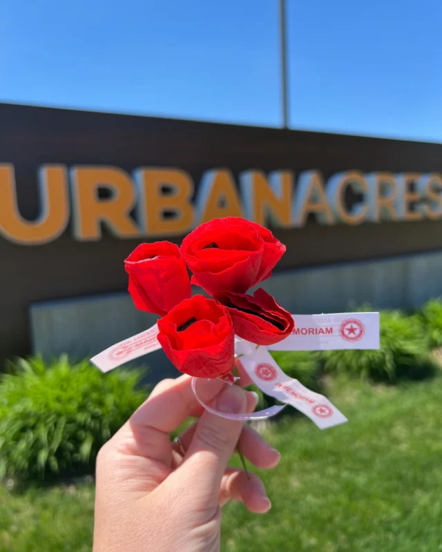 “In Flanders fields the poppies blow
Between the crosses, row on row…”

Written during WWI by Lieutenant-Colonel John McCrae, the poem “In Flanders Fields” describes the poppies that flourished on European battlefields, nourished by the bodies of soldiers and animals who made the ultimate sacrifice.

Over 100 years later, the poppy remains a symbol of those who gave all for our country.

For those in our community and the Urban Acres family who have made the ultimate sacrifice, ‘thank you’ will never be enough. 🇺🇸

#memorialday #somegaveall #memorialday2025 #inflandersfields